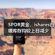 SPDR黄金，ishares白银库存均较上日减少