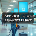 SPDR黄金，ishares白银库存均较上日减少（图4）