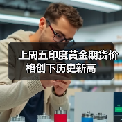上周五印度黄金期货价格创下历史新高