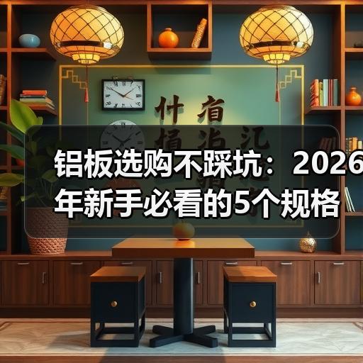 铝板选购不踩坑：2026年新手必看的5个规格参数与价格预算清单